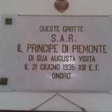 Lapide commemorativa della visita del Principe di Piemonte
